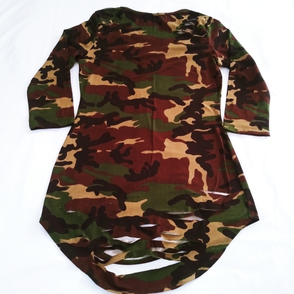 Camouflage Destroyed T-shirt - Picture 2 of 2
